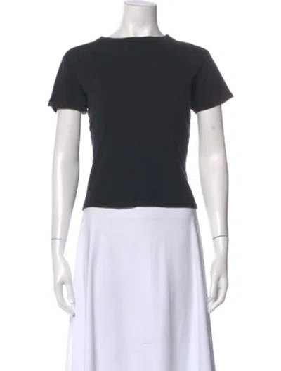 Pre-owned Agolde Crew Neck Short Sleeve T-shirt In Black