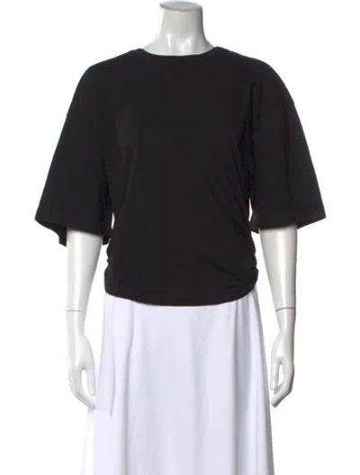 Pre-owned Agolde Crew Neck Short Sleeve T-shirt In Black