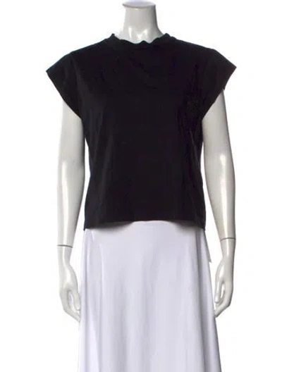 Pre-owned Agolde Crew Neck Short Sleeve T-shirt In Black