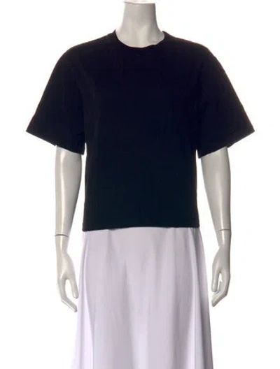 Pre-owned Agolde Crew Neck Short Sleeve T-shirt In Black