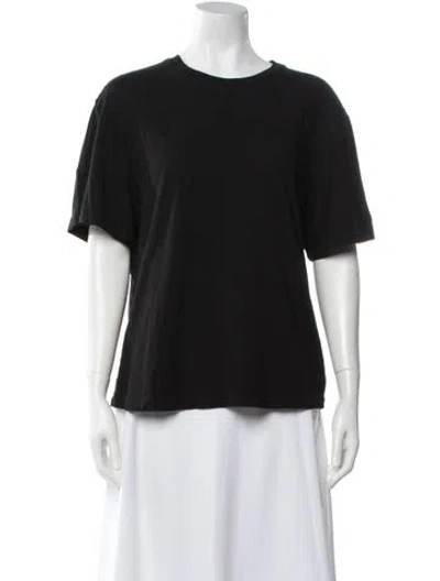 Pre-owned Agolde Crew Neck Short Sleeve T-shirt In Black
