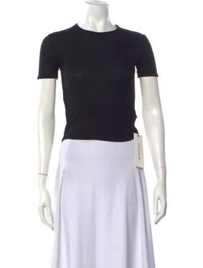 Pre-owned Agolde Crew Neck Short Sleeve T-shirt In Black