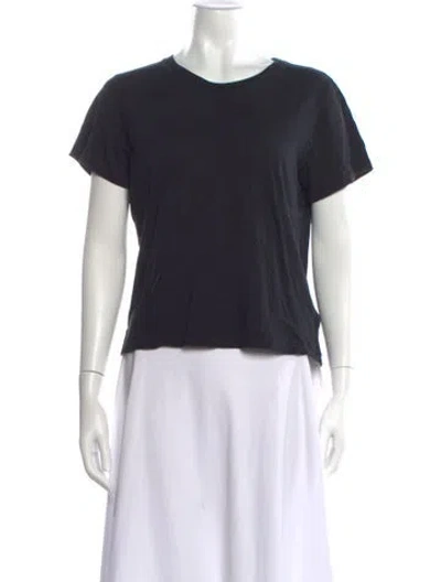 Pre-owned Agolde Crew Neck Short Sleeve T-shirt In Black
