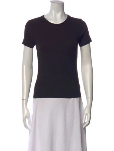 Pre-owned Agolde Crew Neck Short Sleeve T-shirt In Black