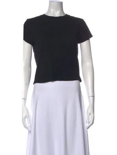 Pre-owned Agolde Crew Neck Short Sleeve T-shirt In Black