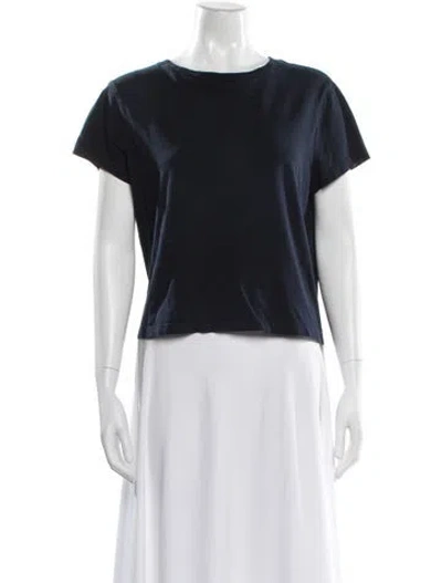 Pre-owned Agolde Crew Neck Short Sleeve T-shirt In Blue