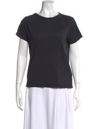 Pre-owned Agolde Crew Neck Short Sleeve T-shirt In Blue