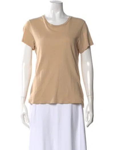 Pre-owned Agolde Crew Neck Short Sleeve T-shirt In Brown