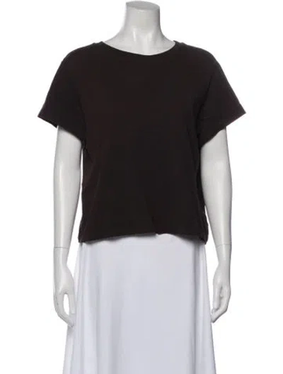 Pre-owned Agolde Crew Neck Short Sleeve T-shirt In Brown