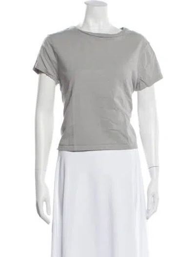 Pre-owned Agolde Crew Neck Short Sleeve T-shirt In Gray
