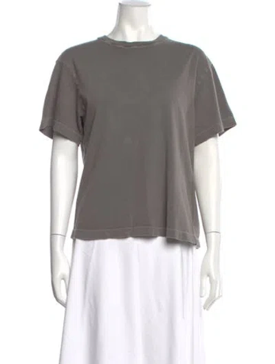 Pre-owned Agolde Crew Neck Short Sleeve T-shirt In Gray