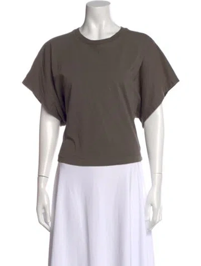 Pre-owned Agolde Crew Neck Short Sleeve T-shirt In Gray