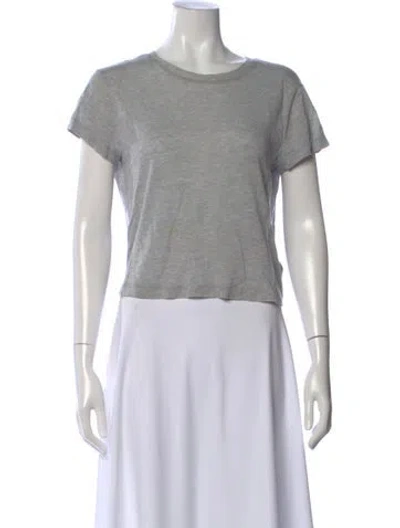 Pre-owned Agolde Crew Neck Short Sleeve T-shirt In Gray