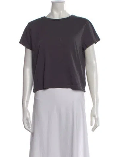 Pre-owned Agolde Crew Neck Short Sleeve T-shirt In Gray