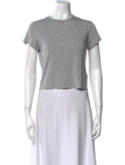 Pre-owned Agolde Crew Neck Short Sleeve T-shirt In Gray