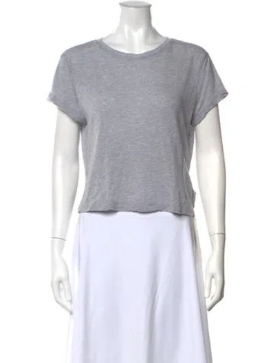 Pre-owned Agolde Crew Neck Short Sleeve T-shirt In Gray