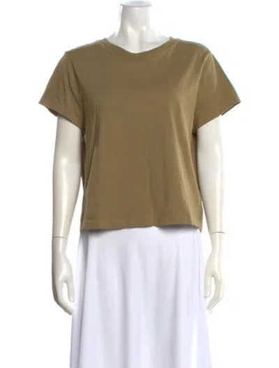 Pre-owned Agolde Crew Neck Short Sleeve T-shirt In Green