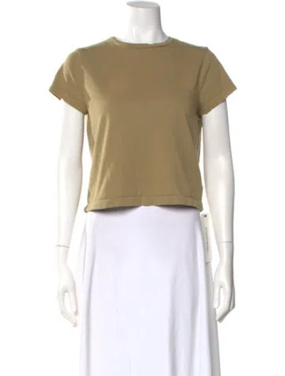 Pre-owned Agolde Crew Neck Short Sleeve T-shirt In Green