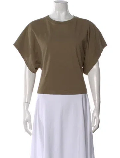 Pre-owned Agolde Crew Neck Short Sleeve T-shirt In Green