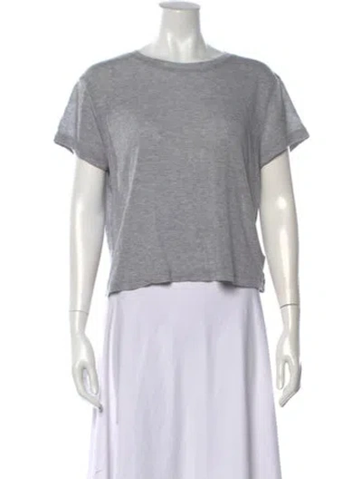 Pre-owned Agolde Crew Neck Short Sleeve T-shirt In Grey
