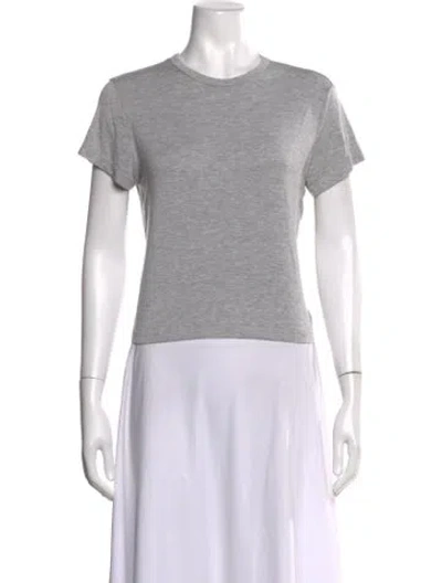 Pre-owned Agolde Crew Neck Short Sleeve T-shirt In Grey