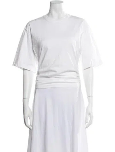Pre-owned Agolde Crew Neck Short Sleeve T-shirt In Neutral