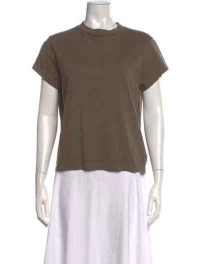 Pre-owned Agolde Crew Neck Short Sleeve T-shirt In Neutrals