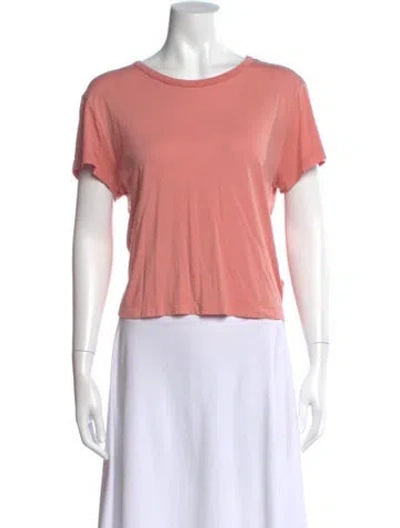 Pre-owned Agolde Crew Neck Short Sleeve T-shirt In Pink