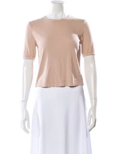 Pre-owned Agolde Crew Neck Short Sleeve T-shirt In Pink