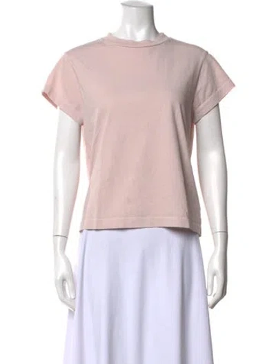 Pre-owned Agolde Crew Neck Short Sleeve T-shirt In Pink