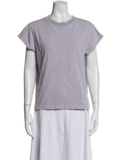 Pre-owned Agolde Crew Neck Short Sleeve T-shirt In Purple