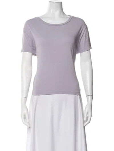 Pre-owned Agolde Crew Neck Short Sleeve T-shirt In Purple