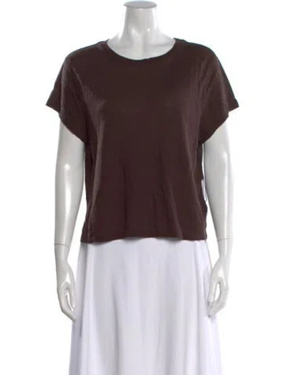 Pre-owned Agolde Crew Neck Short Sleeve T-shirt W/ Tags In Brown