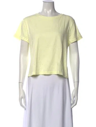 Pre-owned Agolde Crew Neck Short Sleeve T-shirt W/ Tags In Yellow