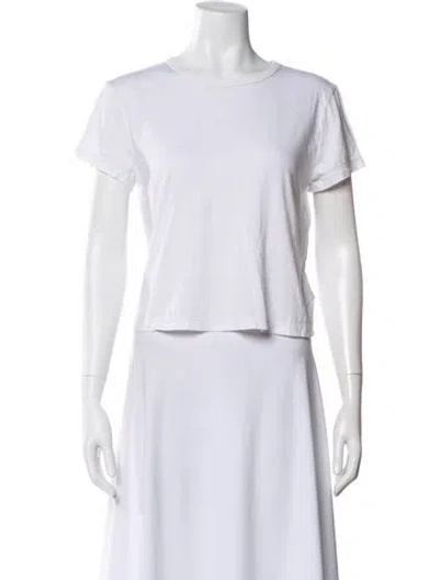 Pre-owned Agolde Crew Neck Short Sleeve T-shirt In White