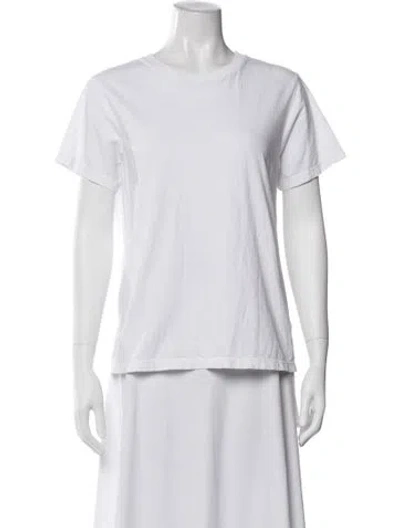 Pre-owned Agolde Crew Neck Short Sleeve T-shirt In White
