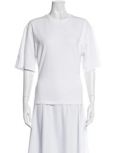 Pre-owned Agolde Crew Neck Short Sleeve T-shirt In White