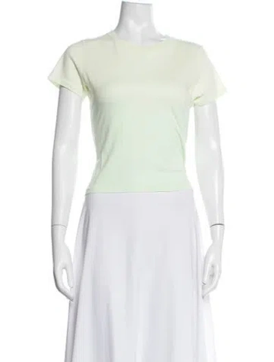 Pre-owned Agolde Crew Neck Short Sleeve T-shirt In White