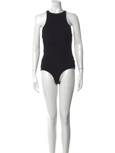 Pre-owned Agolde Crew Neck Sleeveless Bodysuit In Blue