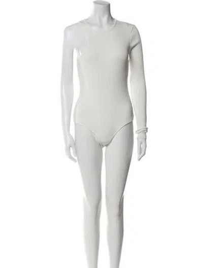 Pre-owned Agolde Crew Neck Sleeveless Bodysuit In Neutral