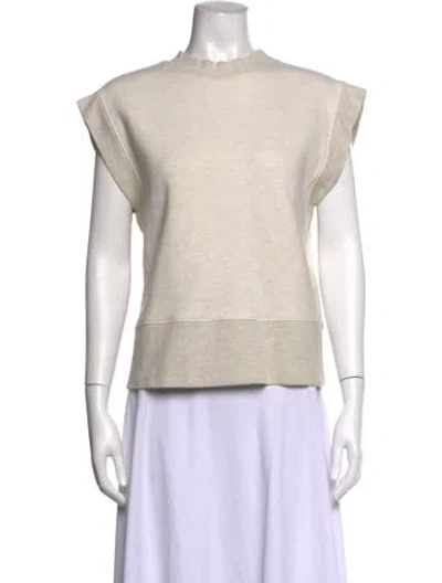 Pre-owned Agolde Crew Neck Sleeveless Sweatshirt In Neutrals