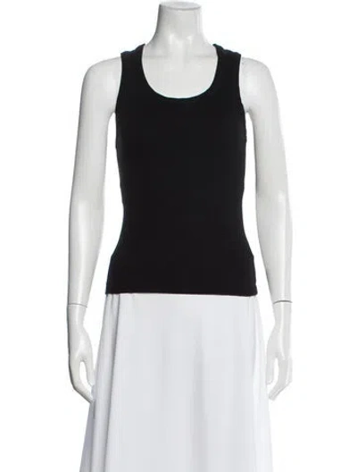Pre-owned Agolde Crew Neck Sleeveless Top In Black