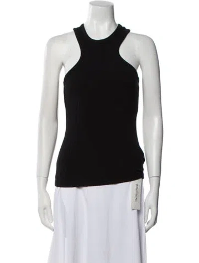 Pre-owned Agolde Crew Neck Sleeveless Top In Black