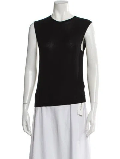 Pre-owned Agolde Crew Neck Sleeveless Top In Black