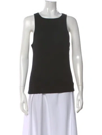 Pre-owned Agolde Crew Neck Sleeveless Top In Black