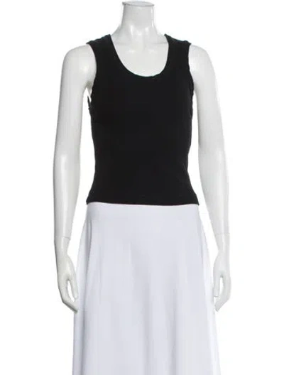 Pre-owned Agolde Crew Neck Sleeveless Top In Black