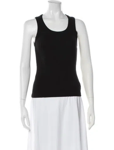 Pre-owned Agolde Crew Neck Sleeveless Top In Black