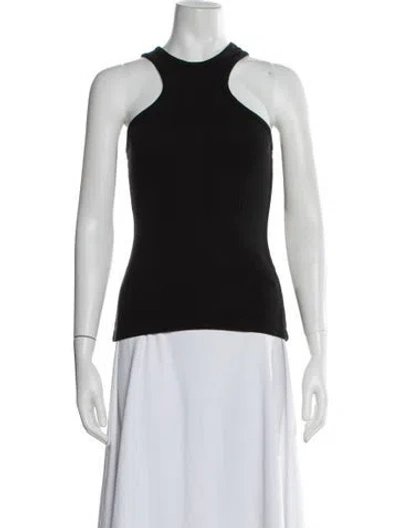 Pre-owned Agolde Crew Neck Sleeveless Top In Black