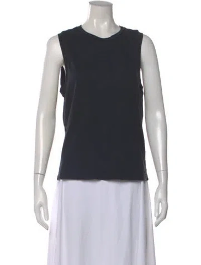Pre-owned Agolde Crew Neck Sleeveless Top In Blue