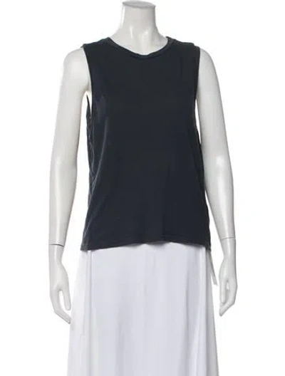 Pre-owned Agolde Crew Neck Sleeveless Top In Blue